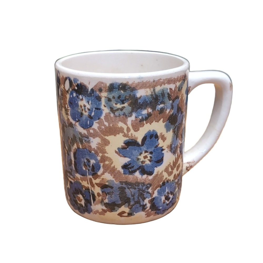 Reproduction by Westwood Ceramic Mug White Blue Brown‎ Japan